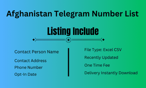 Afghanistan Telegram Number List