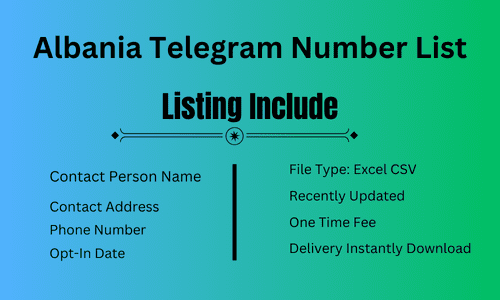 Albania Telegram Number List