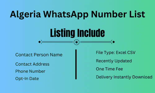 Algeria WhatsApp Number List