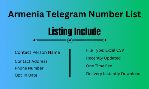 Armenia Telegram Number List