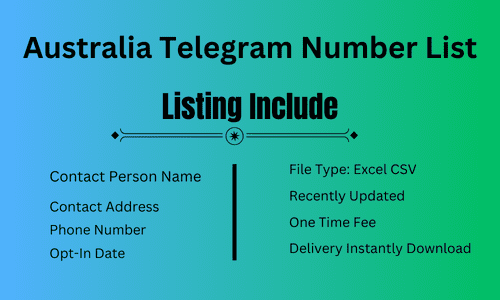 Australia Telegram Number List