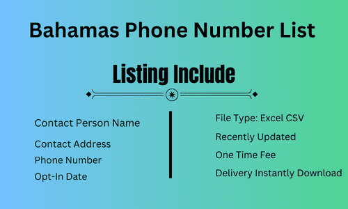 Bahamas Phone Number List