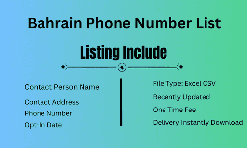 Bahrain Phone Number List