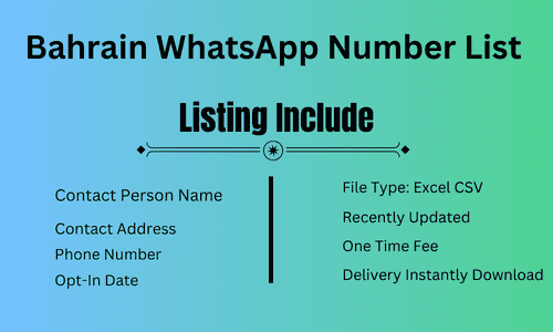 Bahrain WhatsApp Number List