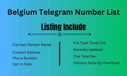 Belgium Telegram Number List​