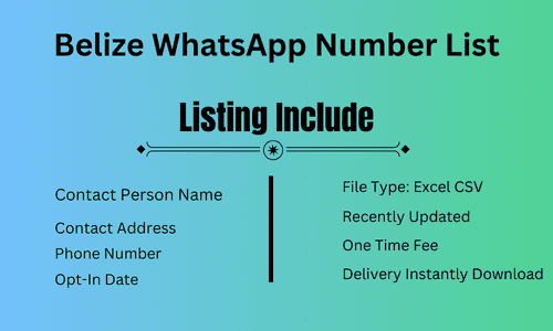 Belize WhatsApp Number List