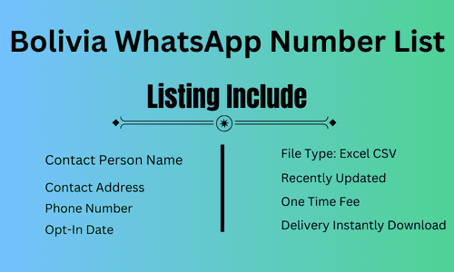 Bolivia WhatsApp Number List