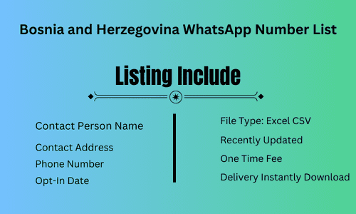 Bosnia and Herzegovina WhatsApp Number List