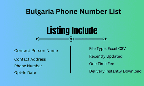 Bulgaria Phone Number List