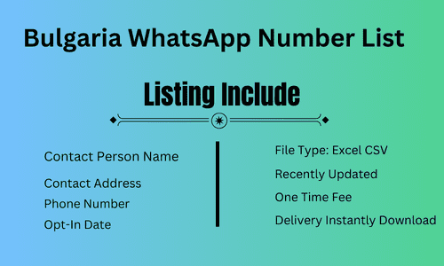 Bulgaria WhatsApp Number List