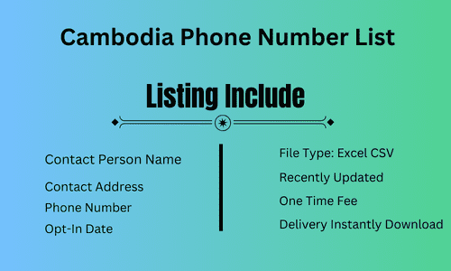 Cambodia Phone Number List