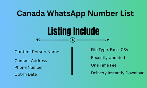 Canada WhatsApp Number List