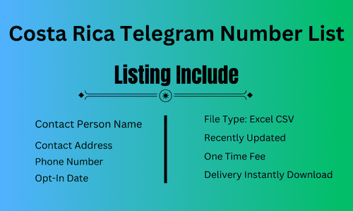 Costa Rica Telegram Number List