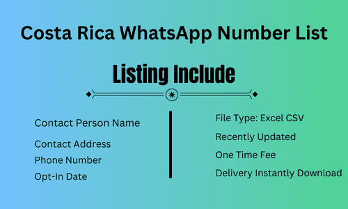 Costa Rica WhatsApp Number List