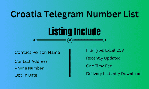 Croatia Telegram Number List