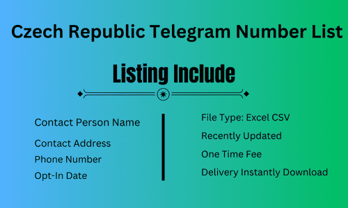 Czech Republic Telegram Number List