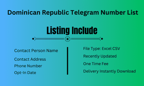 Dominican Republic Telegram Number List