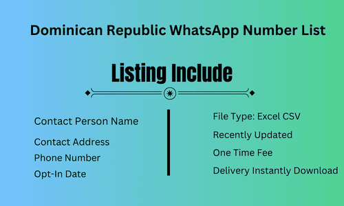 Dominican Republic WhatsApp Number List