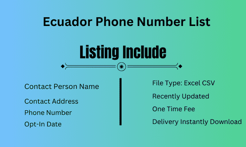 Ecuador Phone Number List