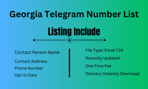 Georgia Telegram Number List