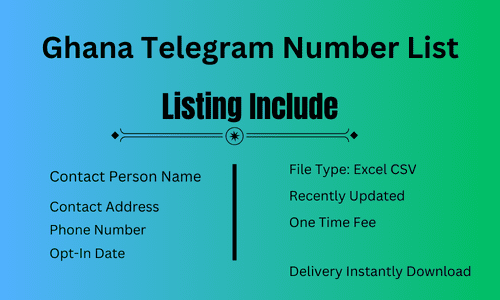 Ghana Telegram Number List