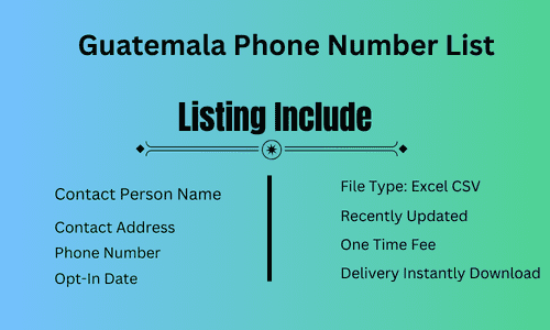 Guatemala Phone Number List