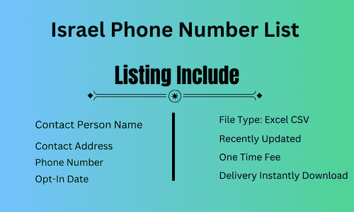 Israel Phone Number List