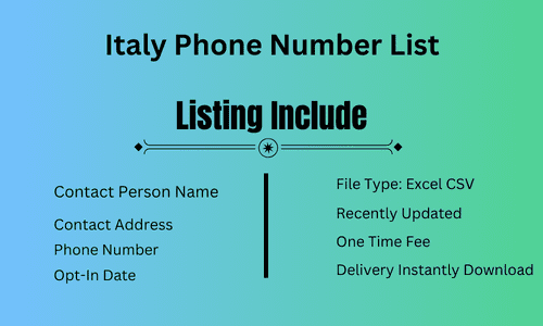 Italy Phone Number List