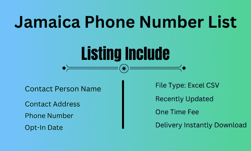 Jamaica Phone Number List