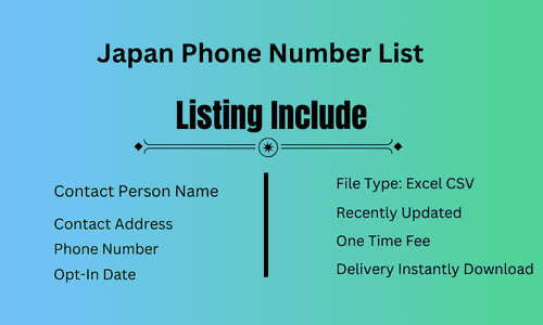 Japan Phone Number List