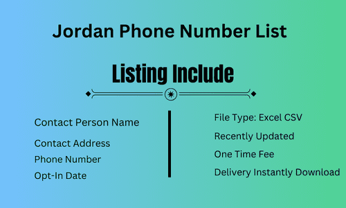 Jordan Phone Number List