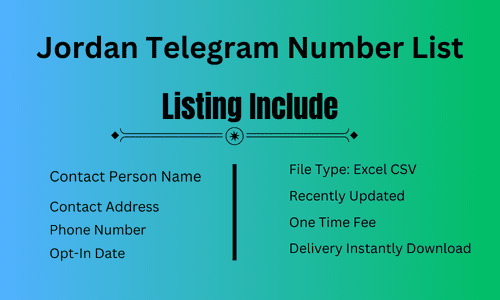 Jordan Telegram Number List