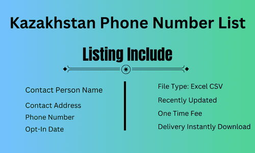 Kazakhstan Phone Number List