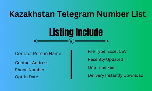 Kazakhstan Telegram Number List