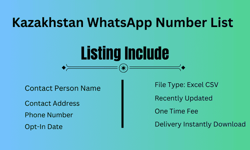 Kazakhstan WhatsApp Number List