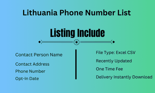 Lithuania Phone Number List