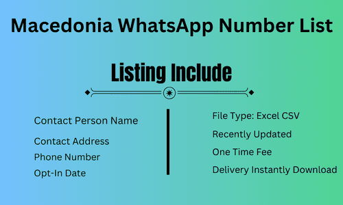 Macedonia WhatsApp Number List