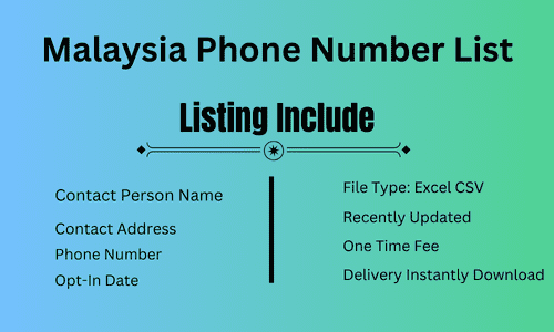 Malaysia Phone Number List