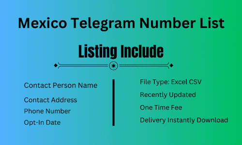 Mexico Telegram Number List