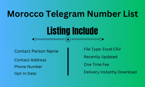 Morocco Telegram Number List