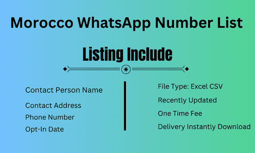 Morocco WhatsApp Number List