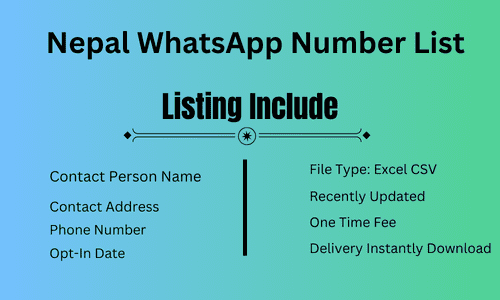 Nepal WhatsApp Number List