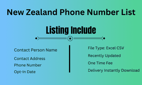 New Zealand Phone Number List