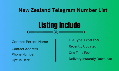 New Zealand Telegram Number List