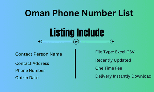 Oman Phone Number List