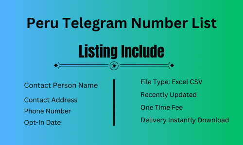 Peru Telegram Number List