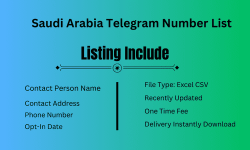 Saudi Arabia Telegram Number List