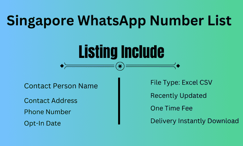 Singapore WhatsApp Number List