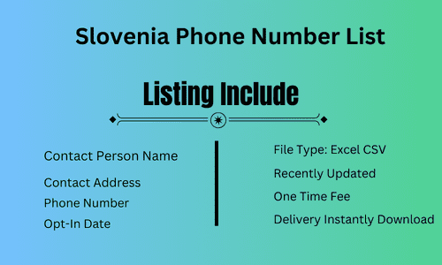 Slovenia Phone Number List