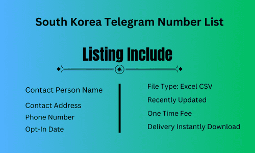 South Korea Telegram Number List